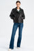 Genuine Lambskin Leather Jacket for Women - Removable Sleeves Bomber Jacket with Zipper, Versatile Leather Vest and Jacket Combo by Lebeni