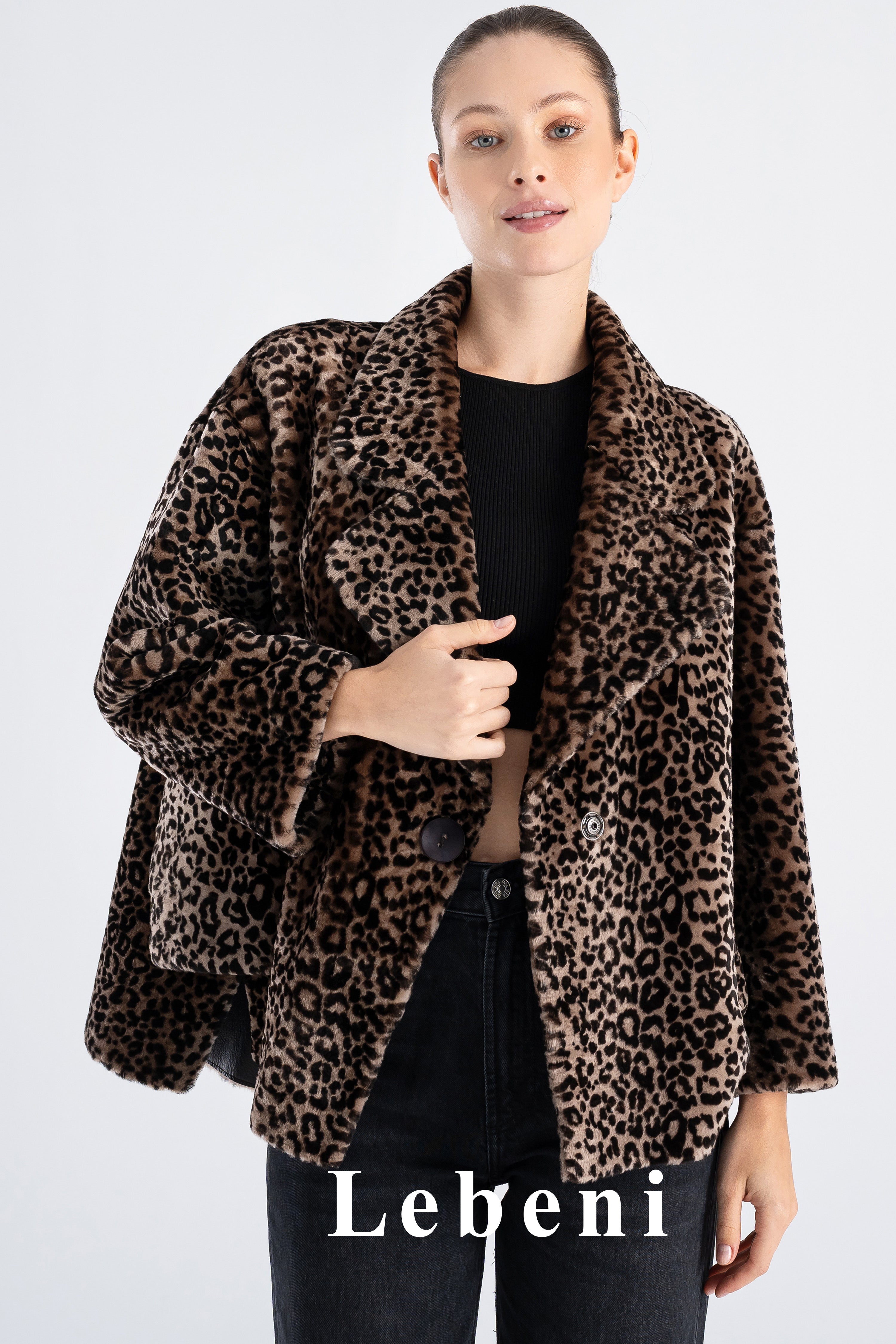 ART ABLE/アートエイブル☆ラビットファージャケット/ショートコート【Women's size -M/グレー】うさぎ/毛皮◇V01  #BUZZBERGの通販｜ラクマ