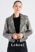 Women's Distressed Gray Lambskin Leather Biker Jacket - Zipper Pocket Details, Vintage Look, Slim Fit