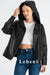Women's Genuine Leather Jacket - Seasonal Hooded Lambskin Jacket with Oversized Fit, Drop Shoulder Design, and Relaxed Cut by Lebeni